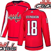Capitals #18 Stephenson Red With Special Glittery Logo Adidas Jersey,baseball caps,new era cap wholesale,wholesale hats